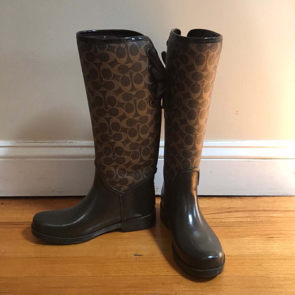 Coach Rainboots - Picture 2 of 3